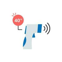 Vector element of Non-contact Infrared Digital Thermometer.