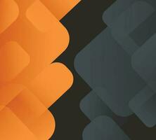 Geometric shape black and orange gradient background, Vector style modern rectangles, Banner, poster, backdrop design