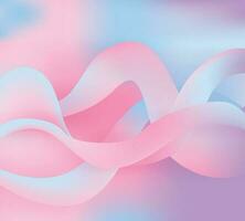 Light blue and light pink gradient background, abstract wavy vector template, good for social media creatives