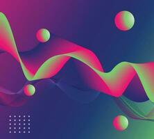 Colorful liquid abstract gradient background, Neon color vector waves for web designs, Banner, Brochures, Templates