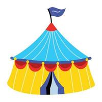 Trendy Circus Tent vector