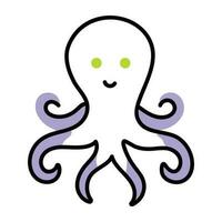 conceptos de pulpo de moda vector