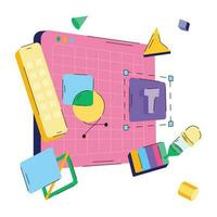 Trendy Designing Concepts vector