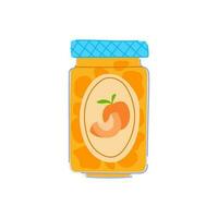 fruit jam jar cartoon vector illustration