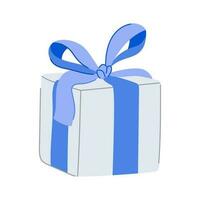 holiday gift box cartoon vector illustration