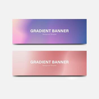 header banner abstract gradient background vector