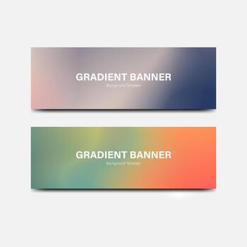 header banner abstract gradient background vector