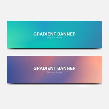 header banner abstract gradient background vector