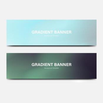 header banner abstract gradient background vector