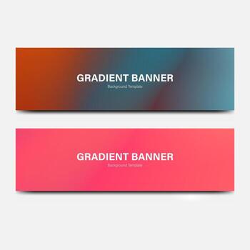 header banner abstract gradient background vector