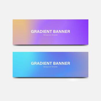 header banner abstract gradient background vector