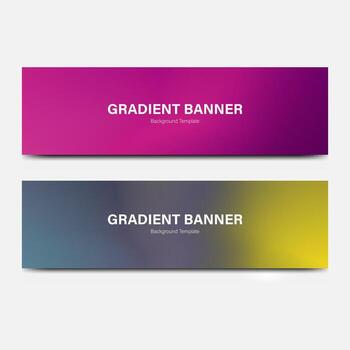 header banner abstract gradient background vector