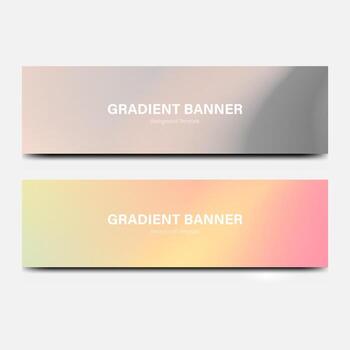 header banner abstract gradient background vector