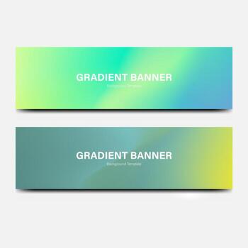 header banner abstract gradient background vector