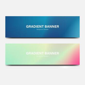 header banner abstract gradient background vector