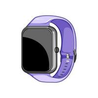 technology smart watch cartoon vector illustration