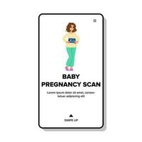 baby pregnancy scan vector