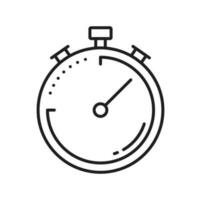 cronógrafo Temporizador aislado detener reloj rastreador icono vector