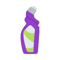 ilustración de vector de dibujos animados de limpiador de inodoro de baño