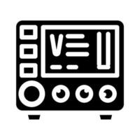 power supply electrical engineer glyph icon vector illustration