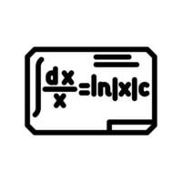 formula math science education line icon vector illustration