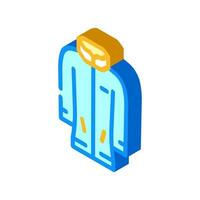 winter coat season isometric icon vector illustration