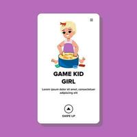 game kid girl vector