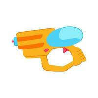 fun water gun cartoon vector illustration