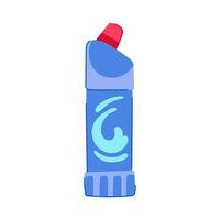 wc toilet cleaner cartoon vector illustration