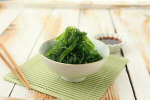 Fresh Seaweed Salad or Chuka Wakame photo