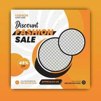 Set of fashion sale banner ads template design. Vector web social post story illustration.