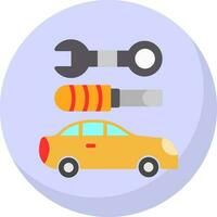 Car maintenance Vector Icon Design