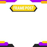 Social media post template. Editable minimal square banner template. modern design template for social media post. vector