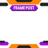 Social media post template. Editable minimal square banner template. modern design template for social media post. vector