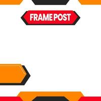 Social media post template. Editable minimal square banner template. modern design template for social media post. vector