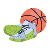 Trendy Basketball Accessories vector