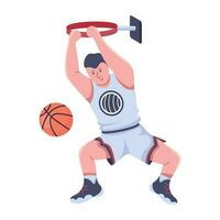 Trendy Basketball Player vector