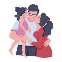 Trendy Family Love vector