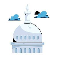 Trendy Capitol Building vector