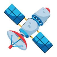 Trendy Artificial Satellite vector