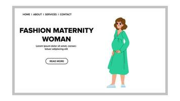 fashion maternity woman vector