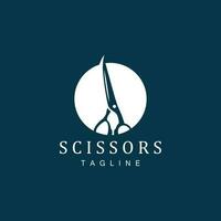 Scissors Logo, Shaver Vector, Simple Barber Shop Design, Icon, Background, Symbol, Template vector