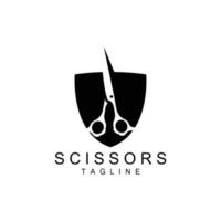 Scissors Logo, Shaver Vector, Simple Barber Shop Design, Icon, Background, Symbol, Template vector