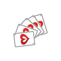 Casino Poker Vintage Logo, Vector Diamonds, Ace, Hearts And Spades, Poker Club Gambling Game Design