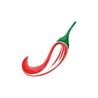 Chili Logo, Hot Spicy Chili Vector, Farm Garden Design, Symbol Template Simple Illustration vector