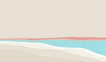 Summer background with sea and beach .Vector summer banner vector