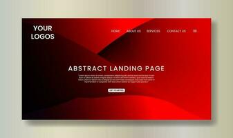 Gradient abstract dynamic colorful flow background website and landing page template design vector