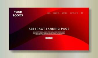 Gradient abstract dynamic colorful flow background website and landing page template design vector