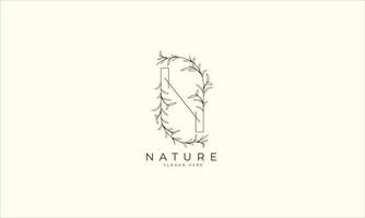 natural and organic logo modern design. Natural logo for branding, corporate identity and business card vector