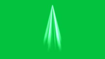 glowing light bright rays animation on green screen background video